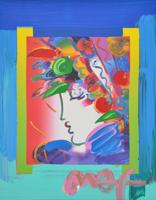 Peter Max BLUSHING BEAUTY Mixed Media - Sold for $1,408 on 10-26-2024 (Lot 398).jpg